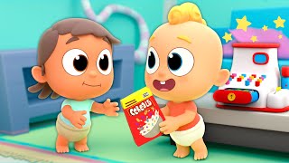 Supermarket Pretend Play Song 🏪 Nursery Rhymes amp Kids Songs  Miliki Family [upl. by Htebazle]