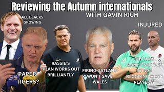 REVIEWING THE AUTUMN INTERNATIONALS with Gavin Rich [upl. by Aniratac]