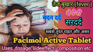 Pacimol active tablet uses dosage sideeffect price substitute  paracetamol amp caffeine review [upl. by Ahsinot]