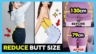 BEST EXERCISES TO REDUCE BUTT SIZE  LOSE BUTT FAT FIRM BUTT GET SMALL amp SLIM BUTT AT HOME FAST [upl. by Braden]