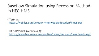 Lab on Baseflow Separation [upl. by Margaux107]