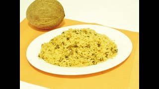 Yellow Rice amp Pigeon Peas wCoconut milk Puerto Rican recipe Episode 247 [upl. by Iffar37]