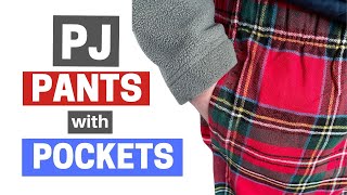 DIY Pajama Pants With Pockets [upl. by Naziaf]