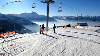 5K Skiing Gryon Top to Bottom La Croix to Gryon Vaud Switzerland GoPro HERO9 [upl. by Dominga]