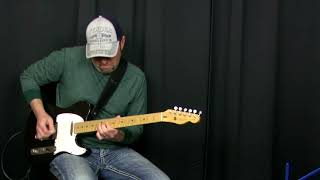 Doug Seven Plays Fast Guitar Solo Diminshed Harmony Twin Lick [upl. by Walt]