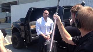 The Rock arrives at Sun Life Stadium for WrestleMania XXVIII [upl. by Bowen]