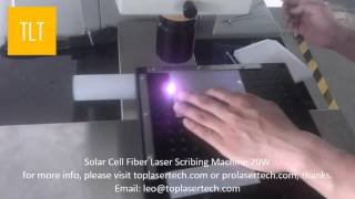 Solar Cell Fiber Laser Scribing Machine 20W [upl. by Marshall]