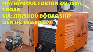 máy hàn que forton zx7250A 3 boargiá 1tr750liên hệ 0355908577 [upl. by Drarehs7]