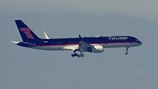 Trumps Plane Lands in Washington DC [upl. by Enelyahs248]