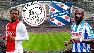 AJAX AMSTERDAM VS SC HEERENVEEN LIVE MET DE VOETBALCOMMENTATOR 818 [upl. by Medardas755]