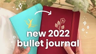 NEW 2022 BULLET JOURNAL SETUP 🤍✨  amp holiday giveaway [upl. by Arriec472]