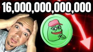 PEPE COIN CRASH 16000000000000 TOKENS SENT TO EXCHANGES [upl. by Ahseket]