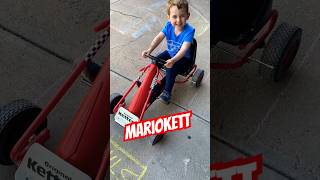 MarioKart wvintage Kettler pedal car 90snostalgia mariokart dadlife [upl. by Edniya]