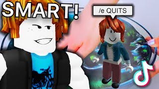 Roasting Roblox Stories but the main character has a brain TikToks [upl. by Ludie]