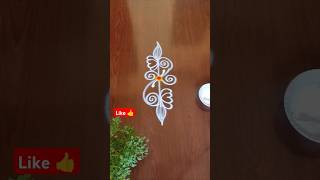 Best rangoli borders sideborders shortvideos muggulu viral art daily mrng ytrangolishorts [upl. by Eillom]