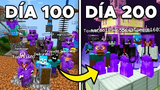 SOBREVIVÍ 200 DÍAS con SUSCRIPTORES en MINECRAFT SURVIVAL  XeronLand III [upl. by Drhacir]