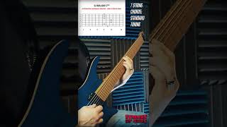 7 String Chords Part 2 G Maj 7 moveable shape 2 [upl. by Eupheemia]