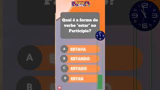 Particípio Verbo Estar quiz verbos [upl. by Berty228]