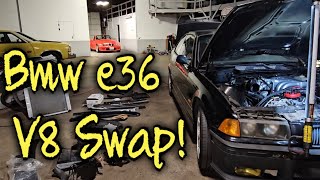 Bmw e36 One of a kind V8 Swap [upl. by Notwen605]