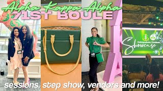 SORORITY VLOG AKA 71ST BOULE IN DALLAS TX 2024 sessions step show vendors and more [upl. by Ailedroc]