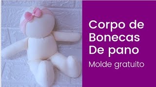 Corpo de boneca de pano para iniciantes boneca muito fácil de fazer [upl. by Ittak442]