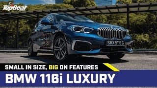 BMW 116i Luxury Small in size Big on features  TopGear Singapore [upl. by Boone451]