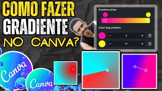 Como Fazer Gradiente No Canva  Fazer Gradiente Pelo Canva [upl. by Esbensen]