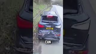 Car brake checks a truck and finds out [upl. by Aerdnat]