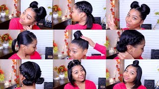 10 QUICK amp EASY HAIRSTYLES  Shoulder Length Hair [upl. by Sandra]