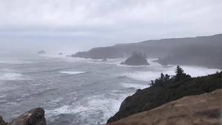 Big waves at Trinidad Head Humboldt County [upl. by Naie]