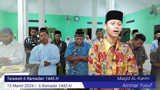 Taraweh 6 Ramadan 1445 H Variasi Bacaan AlFatihah Bayati Jiharkah Ros Nahawand Hijaz [upl. by Nitnelav]