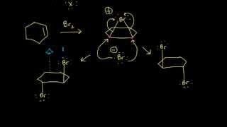 Halogenation  Alkenes and Alkynes  Organic chemistry  Khan Academy [upl. by Saravat238]