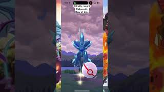 I finally caught dialga with roar of time pokemongo dialga roaroftime [upl. by Narot1]