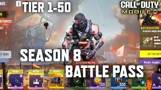 NEW Season 8 Battle Pass Tier 150 in COD Mobile All BP Rewards Season 8 COD Mobile Leaks [upl. by Ahsekar]