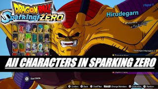 Dragon Ball Sparking Zero ALL Characters  Ultimate Roster Revealed [upl. by Einnej]