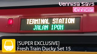 SUPER EXCLUSIVE MRT PUTRAJAYA LINE SSP LINE FRESH TRAIN DUCKY SET 15 DEPARTING AT TAES [upl. by Aynotal]