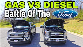 2022 Ford 67L Diesel VS 73L Gas  The Powerstoke Is The 73L Gas Worst Nightmare Or Is It [upl. by Magnusson640]