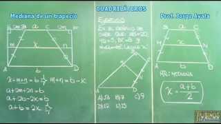 MEDIANA DE UN TRAPECIO  DEMOSTRACION [upl. by Emmaline876]