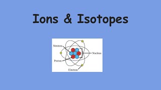 Ions amp Isotopes [upl. by Cirre]