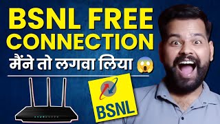 BSNL Broadband Connection Step By Step Process Live 2024  BSNL Broadband At Home 2024 ftth bsnl [upl. by Gusella]