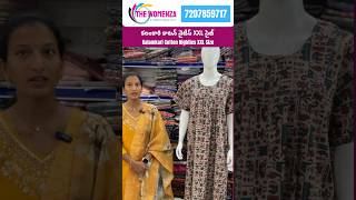 Kalamkari cotton Nighties XXL size  Nighties wholesale and retail shop in Hyderabad The Womenza [upl. by Sacrod]