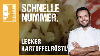 Schnelles KartoffelröstiRezept von Steffen Henssler [upl. by Notse]