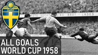 HISTORIC ALL Sweden Goals • World Cup 1958 [upl. by Bamford741]