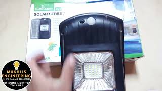 Solar Street Lamp 30W  Unboxing  Review Full Specifications [upl. by Retnuh146]