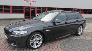 741011 BMW 530D TOURING F11 SPORTAUT MSPORT PACKAGE 258HP DARKGREY NAVILEATHER 0113 105342KM LHD [upl. by Hauge]