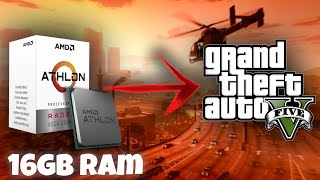 GTA 5 en una PC de gama baja con Athlon 3000g 16GB RAM [upl. by Odelia]