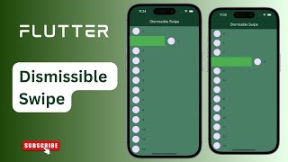 Flutter Dismissible Swipe ClutchCoders flutter dart shortvideo development coding videos ui [upl. by Llerehc]