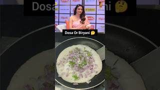 Dosa Or Biryani 🤔 food youtubeshorts shorts keethysuresh dosa telugufood telugucinema [upl. by Shreve203]