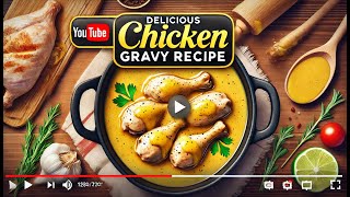 Delicious Homemade Chicken Gravy Recipe  Quick amp Easy Chicken Gravy chicken recipe cooking [upl. by Snowber]