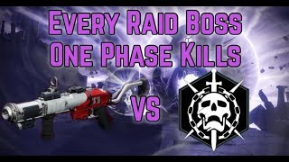 Destiny 2  The Mountaintop killing EVERY Raid Final Boss in ONE PHASE [upl. by Yim]